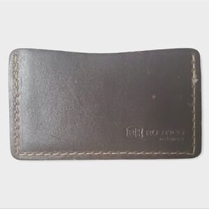 Rustic Dark Brown Single Track Leather Wallet